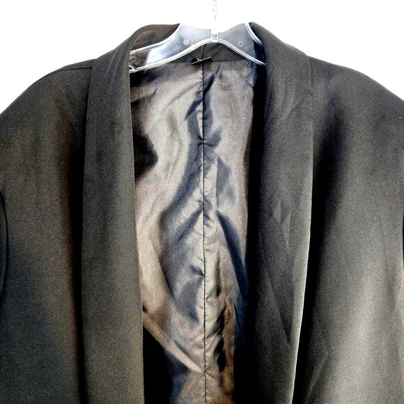 Shein Curve Women's Blazer 4XL 4X 4 X Black Open Plus Size 26W 28W Coat Jacket - Picture 2 of 8